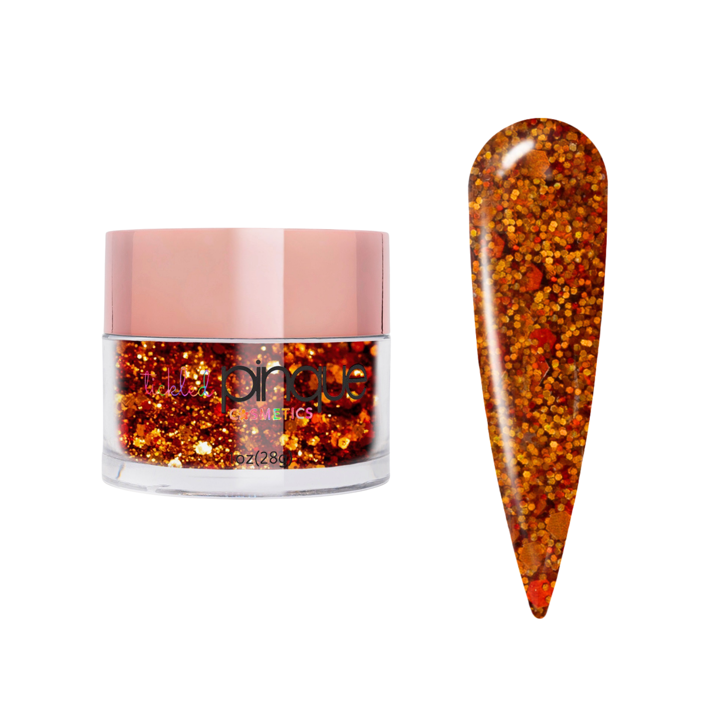 Glitter Acrylic Powder • 199 • Maple Leaf