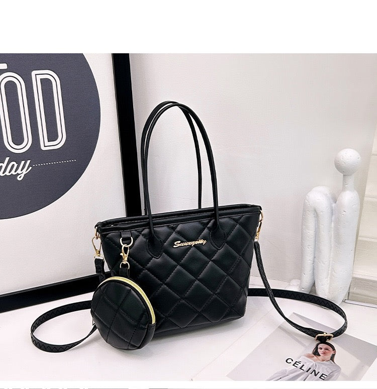 The Heiress Quilted Mini Tote
