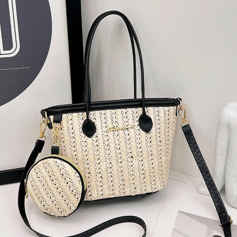 The Riviera Straw Mini Tote