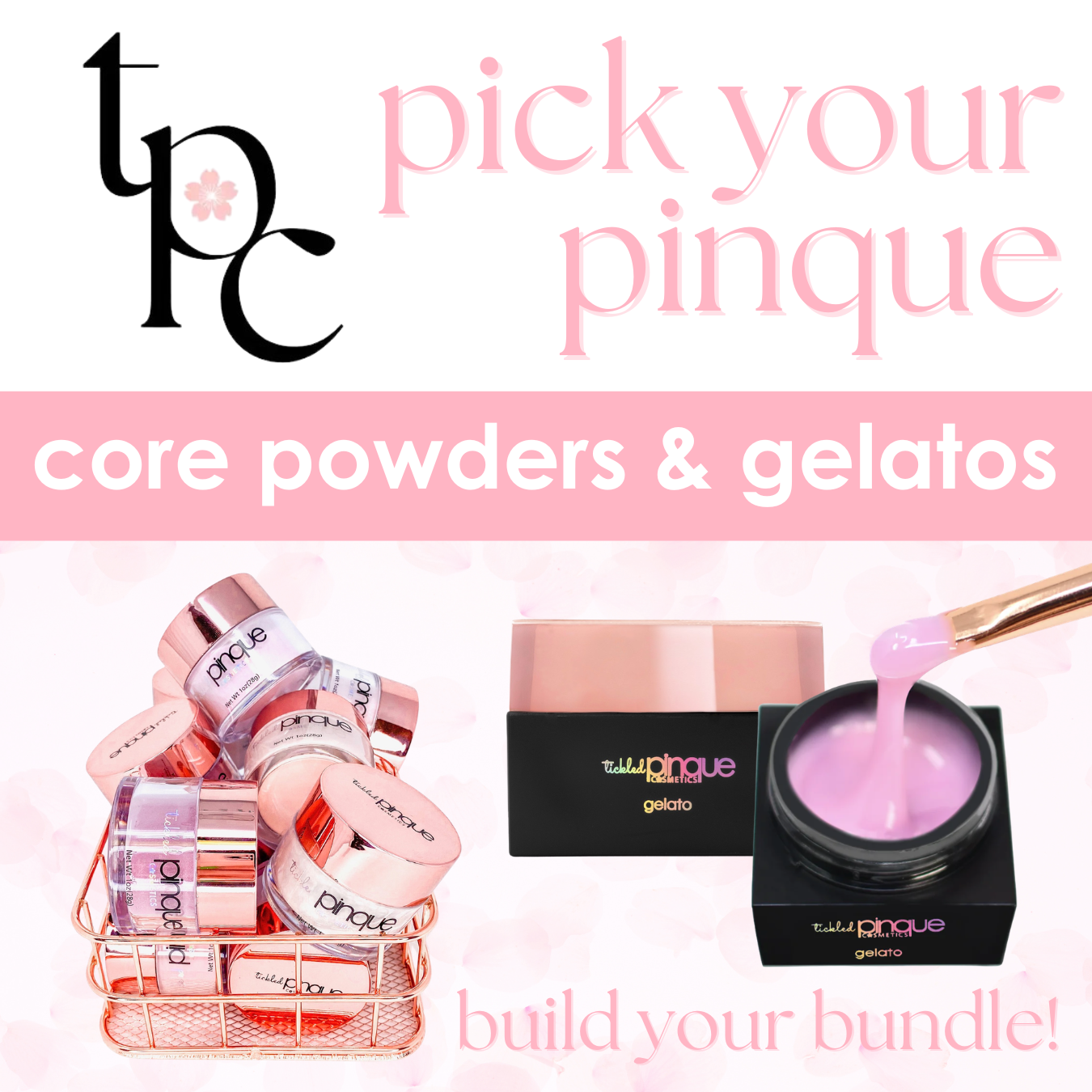 Pick Your Pinque Bundle | Build Your Own Favorites | 5 or 10 Product Bundle | Core Powders & Gelatos